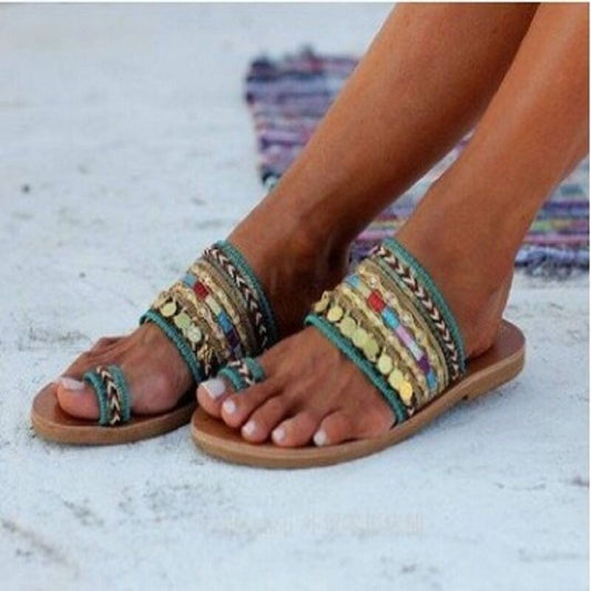 Women's Plus Size Metal Summer Fashion Sandals - Becky