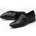 Chaussures classiques en cuir noir pour hommes - Skyder