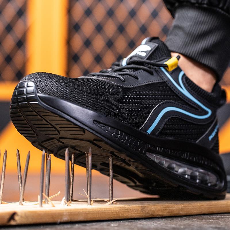 Chaussures de sécurité respirantes à bout en acier pour hommes - Sharly Confort Orthopédique