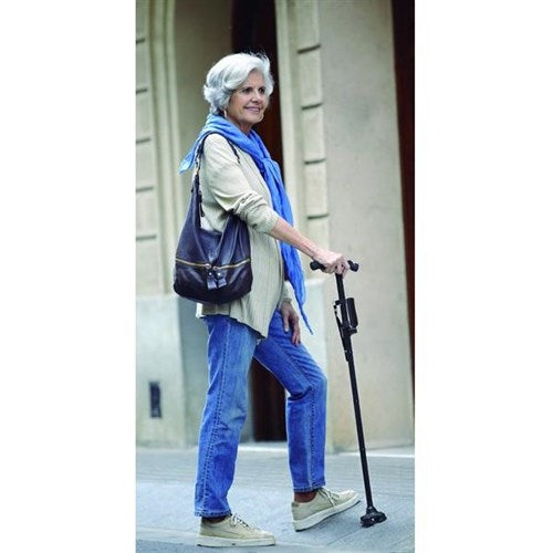 Foldable LED walking stick with SOS function